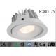 Dia 135*H 64MM Cut Out Hole 124MM Tilt 30deg 30W 2700-3000K IP54 Mini White Aluminum 720mA LED Recessed COB Downlights
