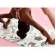 Eco Friendly Printing PU Yoga Mat , Non Slippery Natural Rubber Yoga Mat