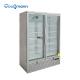 Vertical Glass Door Freezer Electrically Heated Fog Removing 810L Upright Refrigerator