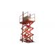 QSJT Light Duty Scissors lift Electric Elevator With Aluminum Safety Bar Lift Platform Capacity Capacity 500 kg