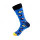 Breathable Trendy Mens Socks / Crew Fancy Dress Socks Funny Cotton Cool Custom Made
