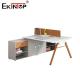 Discounted Orange White Wooden Employee Workstation With Partitions
