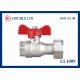 Female X Revolving Female Nut PN25 Brass Ball Valves