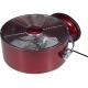 30W Red Retro Metal Fan With 2 Speed Safety Metal Grill Silent Wind