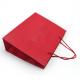 4C 6C Offset Printing Garment Paper Bags Dazzling Red Paper Gift Bags With Handles