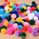 Wholesale Colorful DIY Party Decoration Acrylic Fiber Pom Pom Ball