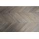 Smoked & White Oiled Oak Chevron Engineered Wood Flooring