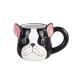 Redeco Customized Hand Painted Cute Dog Mug 3d Animal Face Cup Ceramic Mug For Drinking Coffee Water Tea Milk