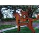 Contemporary Metal Garden Ornaments Animals / Metal Dog Sculpture Welding Craft