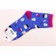 Wholesale korean cartoon christmas style cotton socks in lower calf length for women