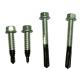 SS410 + SS304 Bi Metal Self Drilling Screws Hex Head BSD Thread TEK Tail With Groove