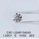 1.22 Ct E Color VVS2 3EX Lab Grown Diamond Jewelry CVD Synthetic Lab Grown Diamond