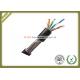 Outdoor 1000ft Waterproof  Network Fiber Cable Cat5e SFTP Wiring Cable For Communication
