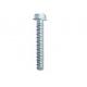 Large Diameter Hex Washer Serrated Self Tapping Concrete Screw Anchors Zinc Plated 3/8  X 3 