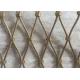 High Tensile Black Oxide Wire Rope , Ferruled / Woven Zoo Aviary Netting