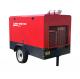 Two Stage Diesel Industrial Portable Air Compressor For Mining  18.5 Kw 8 Bar 140cfm