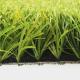 All Weather Resistant Artificial Football Pitches Stem Shape Grass Turf Type