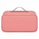 Multi Function Travel Bra Organizer , Lingerie Storage Bags Coral Color