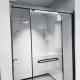 304 Stainless Steel Tempered Glass Black Sliding Door Shower Enclosure 1200 X 700