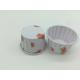 2 OZ Paper Baking Cups Pet Coated Strawberry Round Shape Non - Stick Customized