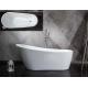 Freestanding Artificial Stone Bathtub 170CM For Office Building