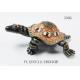 Classical turtle metal jewelry box diamond jewelry box ring box painted dressing table decorations