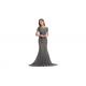 Black Bodycon Mermaid Womens Party And Evening Dresses Lace Appliques Decoration