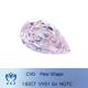 CVD Pink Pear Shaped Diamond 1.82ct Without IGI With Multi Size