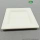 Elegant Sugarcane Square Plate-6 inch/8inch/10 inch,100% natural plant fiber product，quality compostable bagasse plate