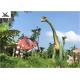 Realistic Fiberglass Giant Dinosaur Statue Figures For Playground Jurassic World