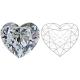 Certified Loose CVD Lab Grown Diamond Colorless Heart Shape Man Made