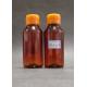 Brown Syrup Liquid Medicine Bottle , 60ml Custom Plastic Bottles Safety Cover