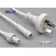 PVC Over - Mold Waterproof Electrical Plugs And Sockets IP67 Male Connector