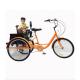 High Load Capacity 150 kg Pedal Tricycle 24 Inch 7speed Multifunctional Adult Tricycle