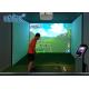Indoor Sport Golf Simulator Interactive Projection Screen Smart Golf By Projection