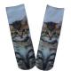 custom cat designs print sublimated socks