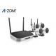 ROHS Indoor 4 Camera Wireless Security System , 1080p Nvr Security System