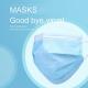 Safe Breathable Non Woven Fabric Face Mask Anti Virus 3 Ply Protective Civil Use