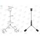 Black Cable Suspension Kits Y - Type Cable Cross For 600 Mm X 600 Mm LED Panel