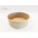 Compostable Plain Kraft Paper Takeaway Food Containers Bowls For Street Food