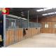 Q235 Low Carbon Steel Wire Horse Stable Partitions With Sliding Door For Equestrian Barns