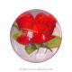 Decoration Plastic Flower Paperweight Ball 100mm Logo Customized