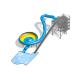 Outdoor Aqua Park Equipment With Super Bowl Slide Colorful Water Slide