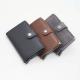 Business Gifts Credit Card Holder Wallet Genuine Leather Aluminum Pop Up RFID Blocking