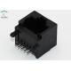 Side Entry 10 Pin RJ45 Female Connector Unshielded Black Housing Thru - Hole Type