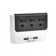 Wall Power Socket And Wall Tap One Input 3 Outlet 2 USB Surge  UL cUL passed