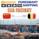 40HQ Shipping From China To Belgium FCL Sea Freight