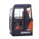 DAEWOO DH55 Excavator Rear Windshield Glass Replacement Tempered