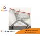 Zinc Plated Four Wheel Shopping Trolley Large Dimension Shopping Cart Trolley