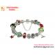 new MOM Beautiful European Wholesale Silver Plated Glass Beads Charm Bracelet Jewelry